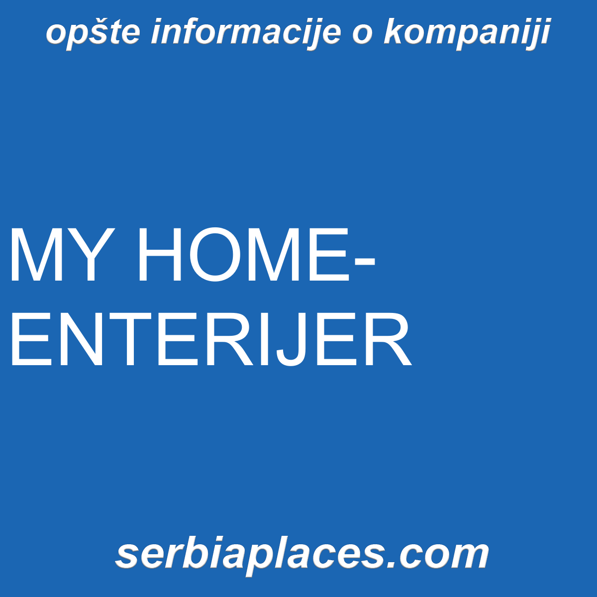 MY HOME-ENTERIJER