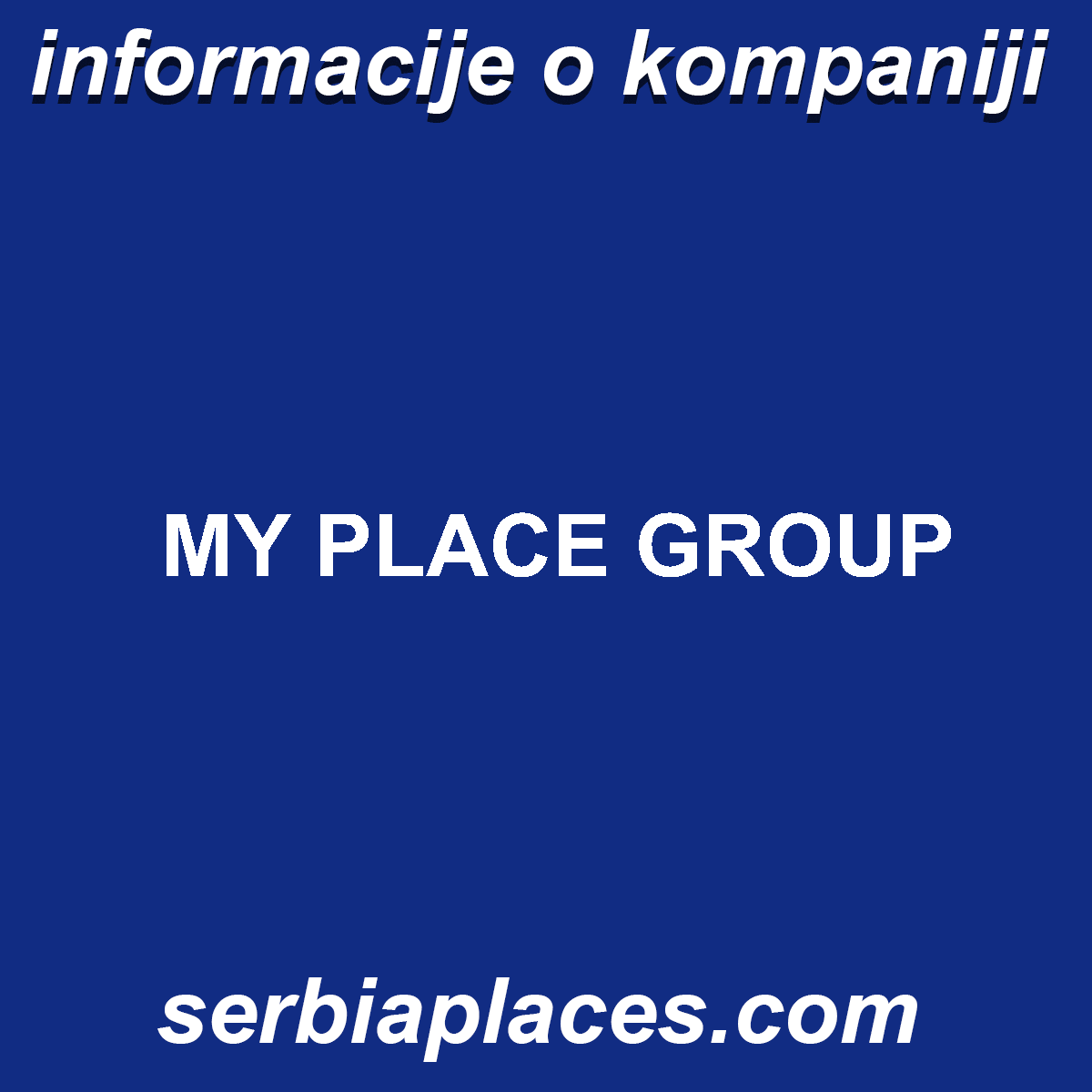 MY PLACE GROUP