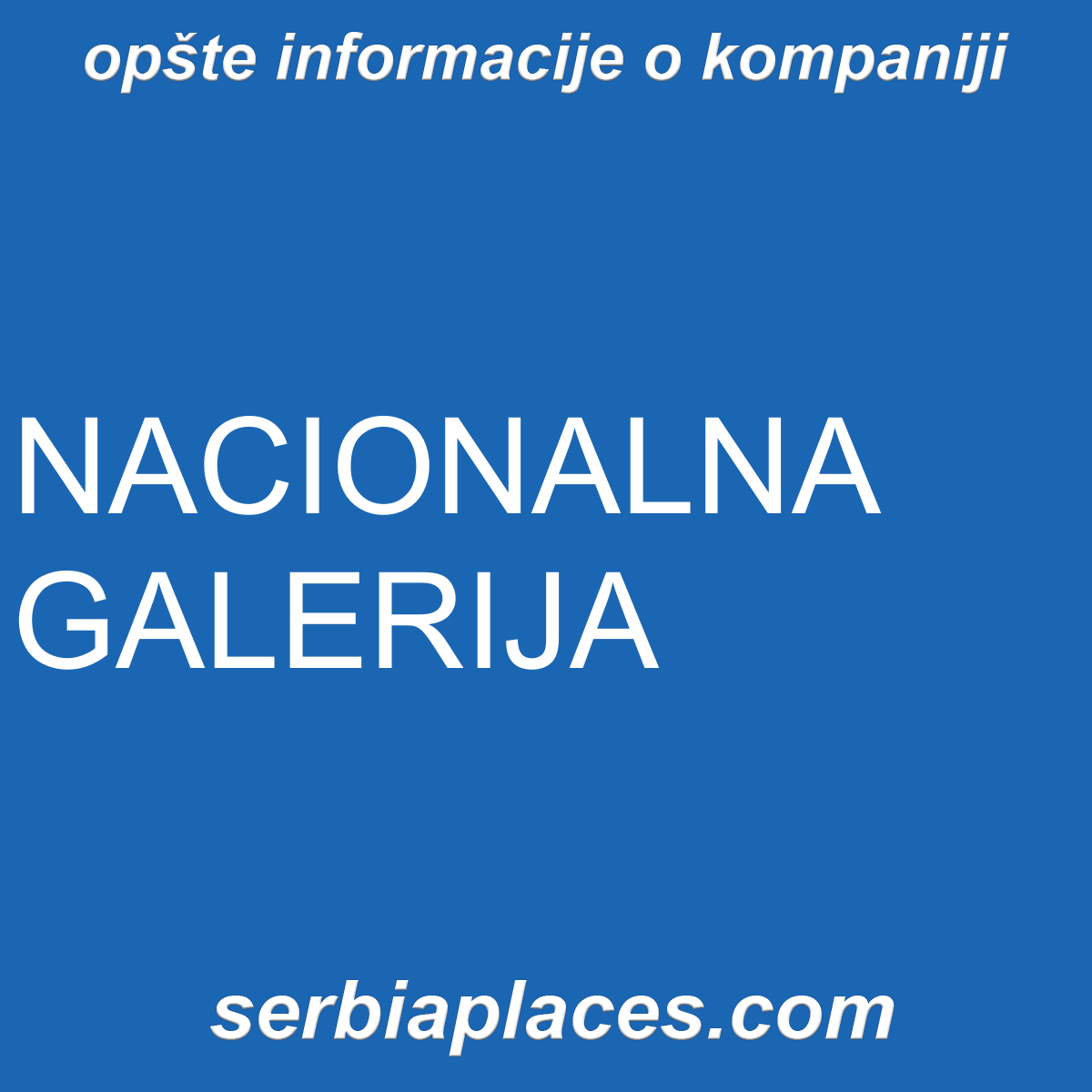 NACIONALNA GALERIJA