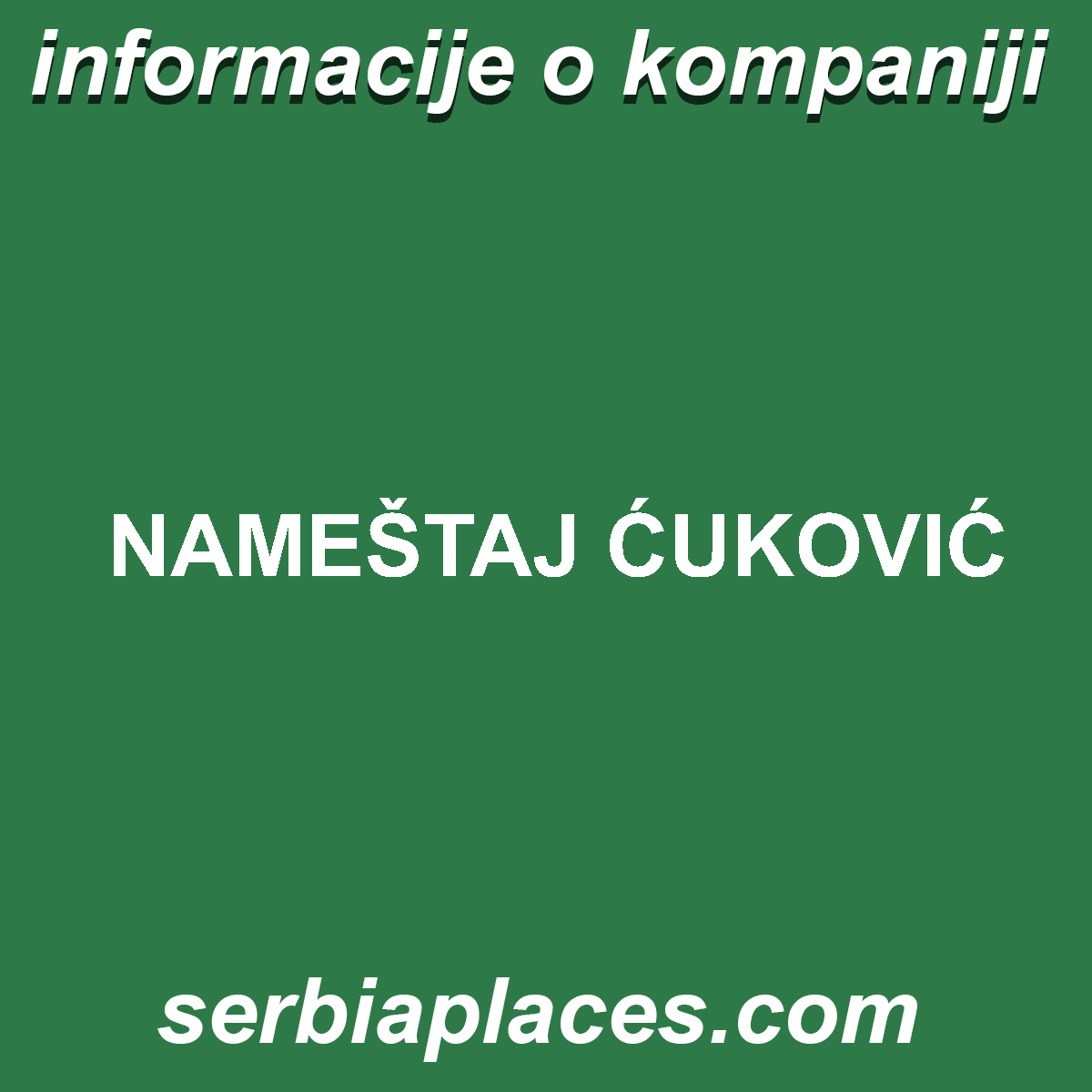 NAMEŠTAJ ĆUKOVIĆ