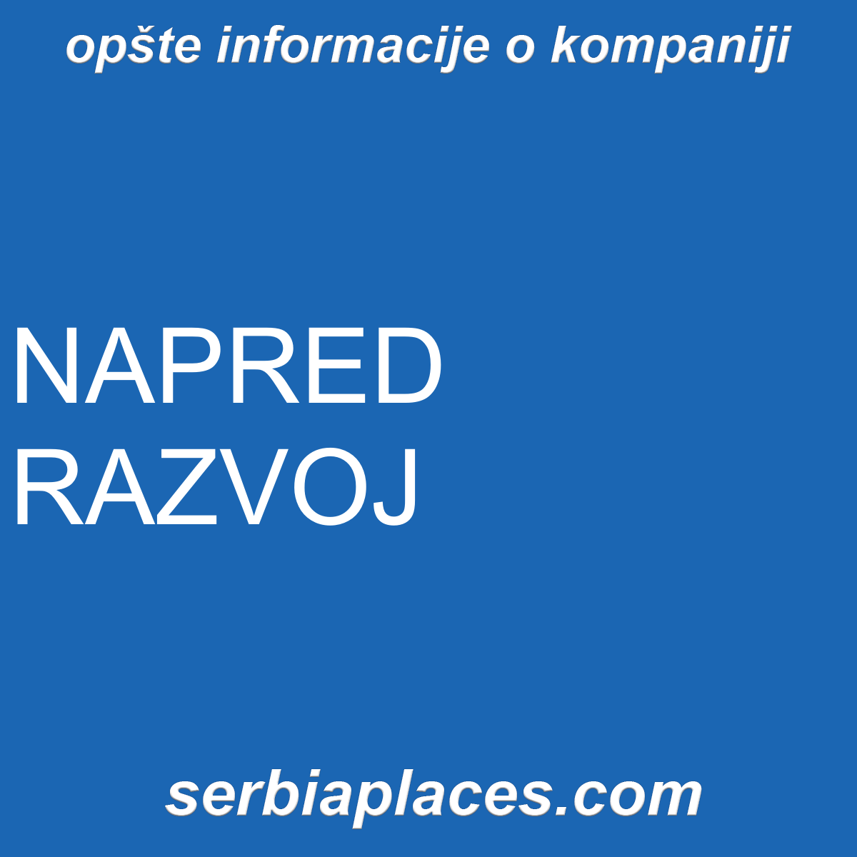 NAPRED RAZVOJ