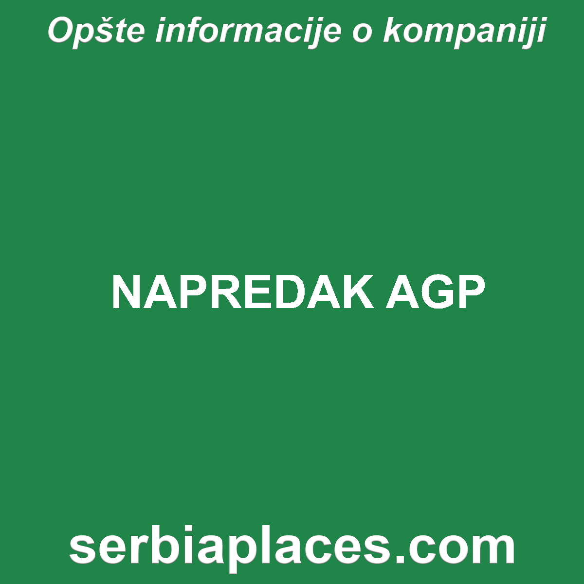 NAPREDAK AGP