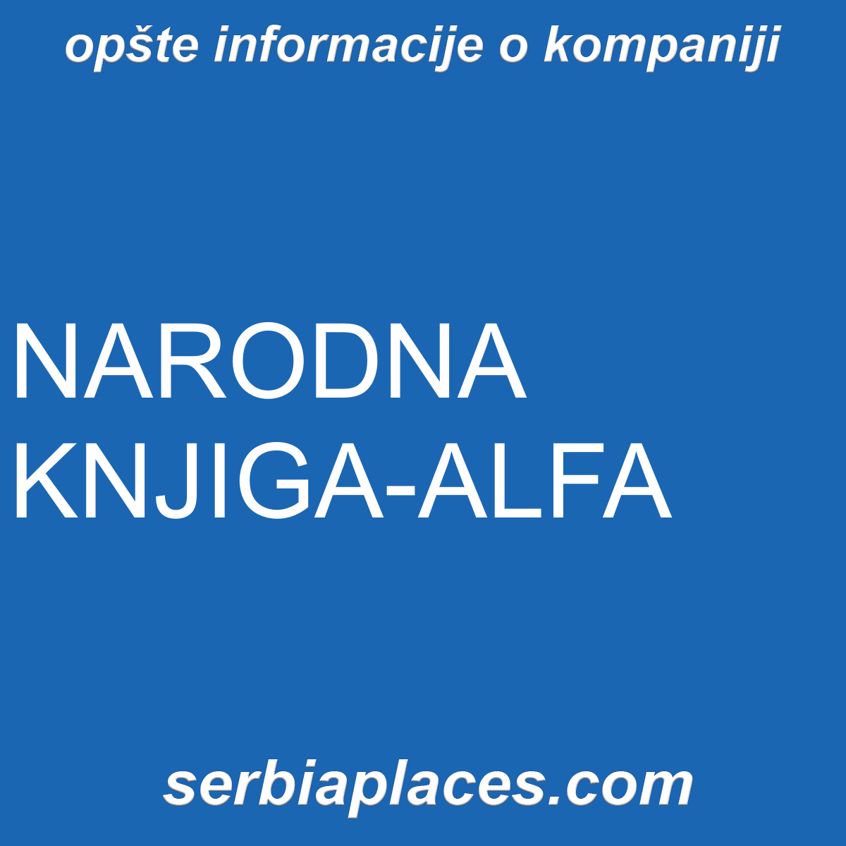 NARODNA KNJIGA-ALFA