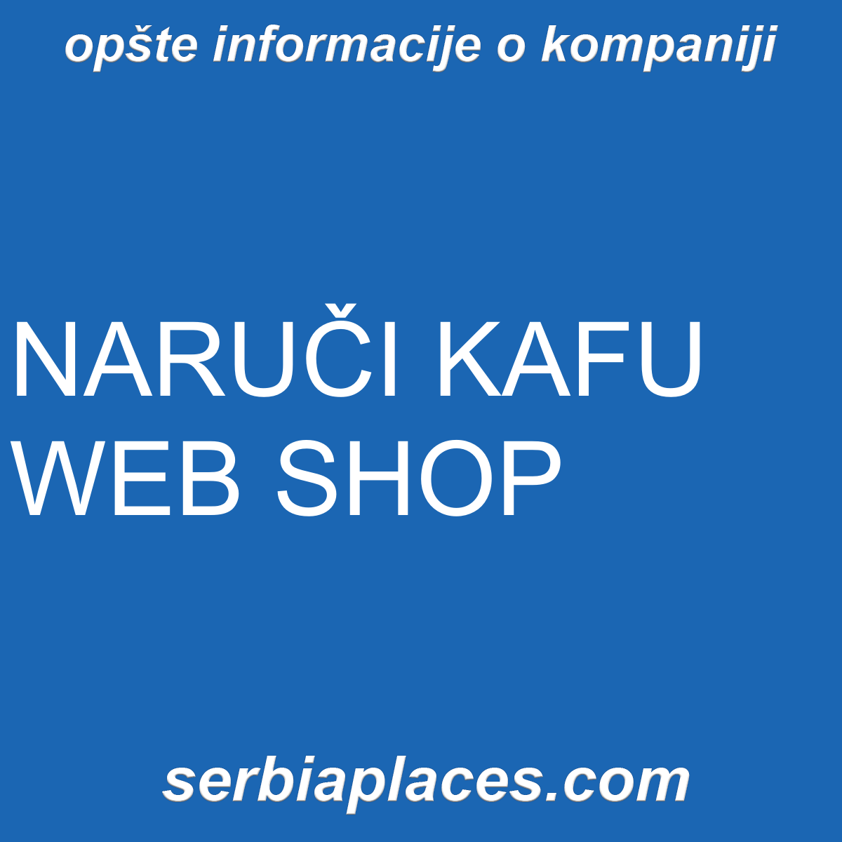 NARUČI KAFU WEB SHOP