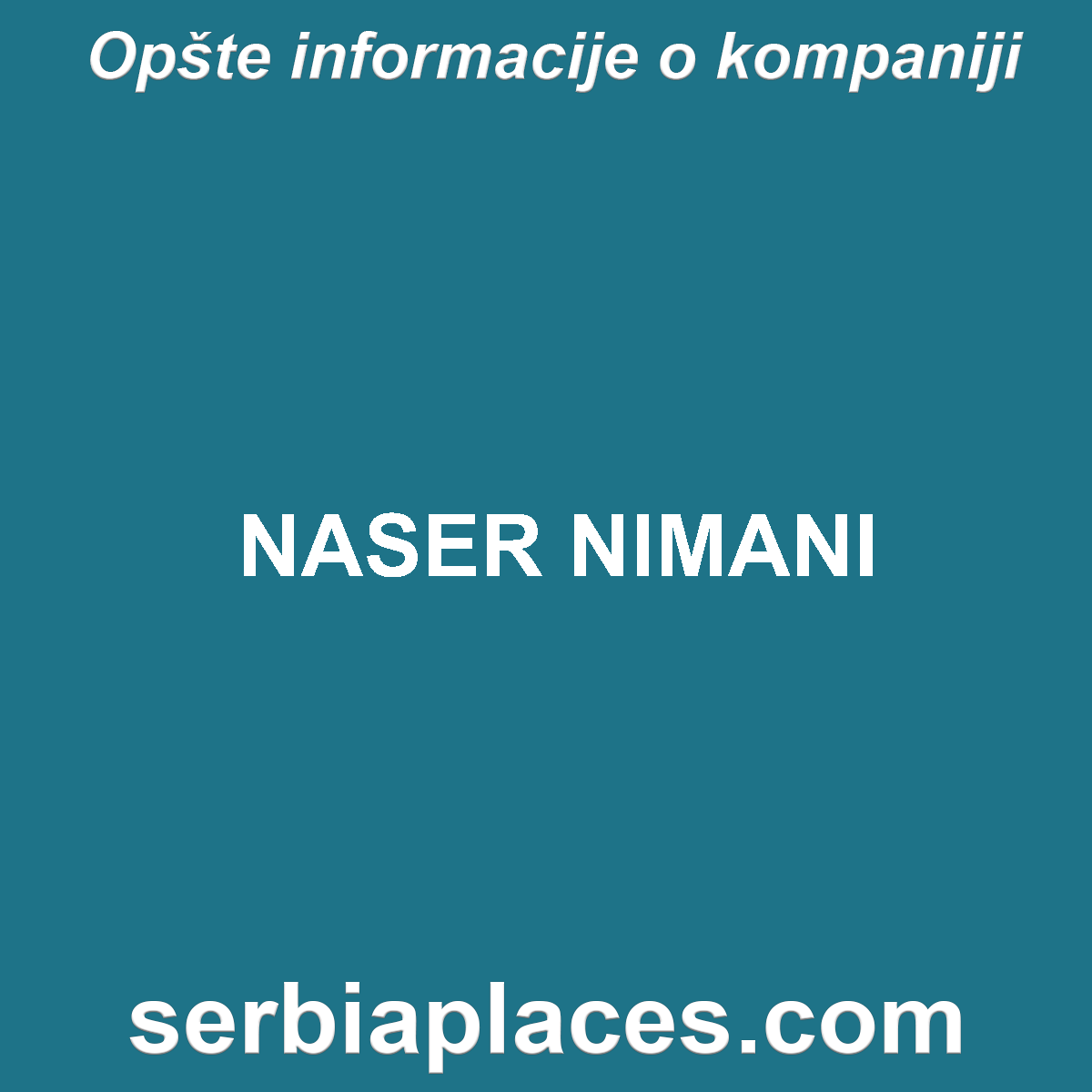 NASER NIMANI