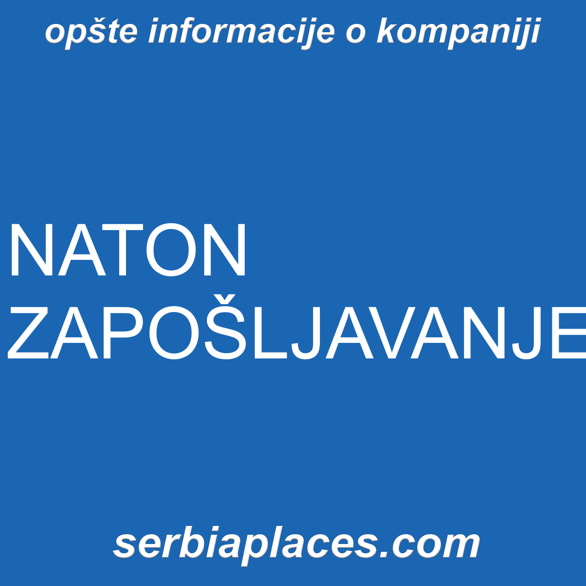 NATON ZAPOŠLJAVANJE