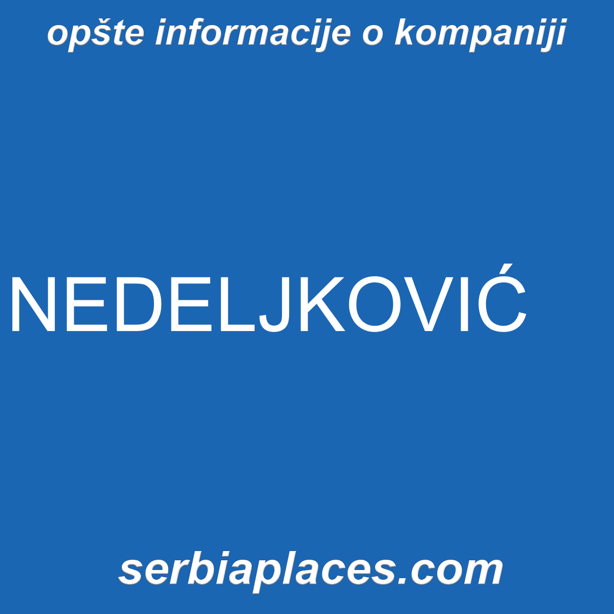 NEDELJKOVIĆ