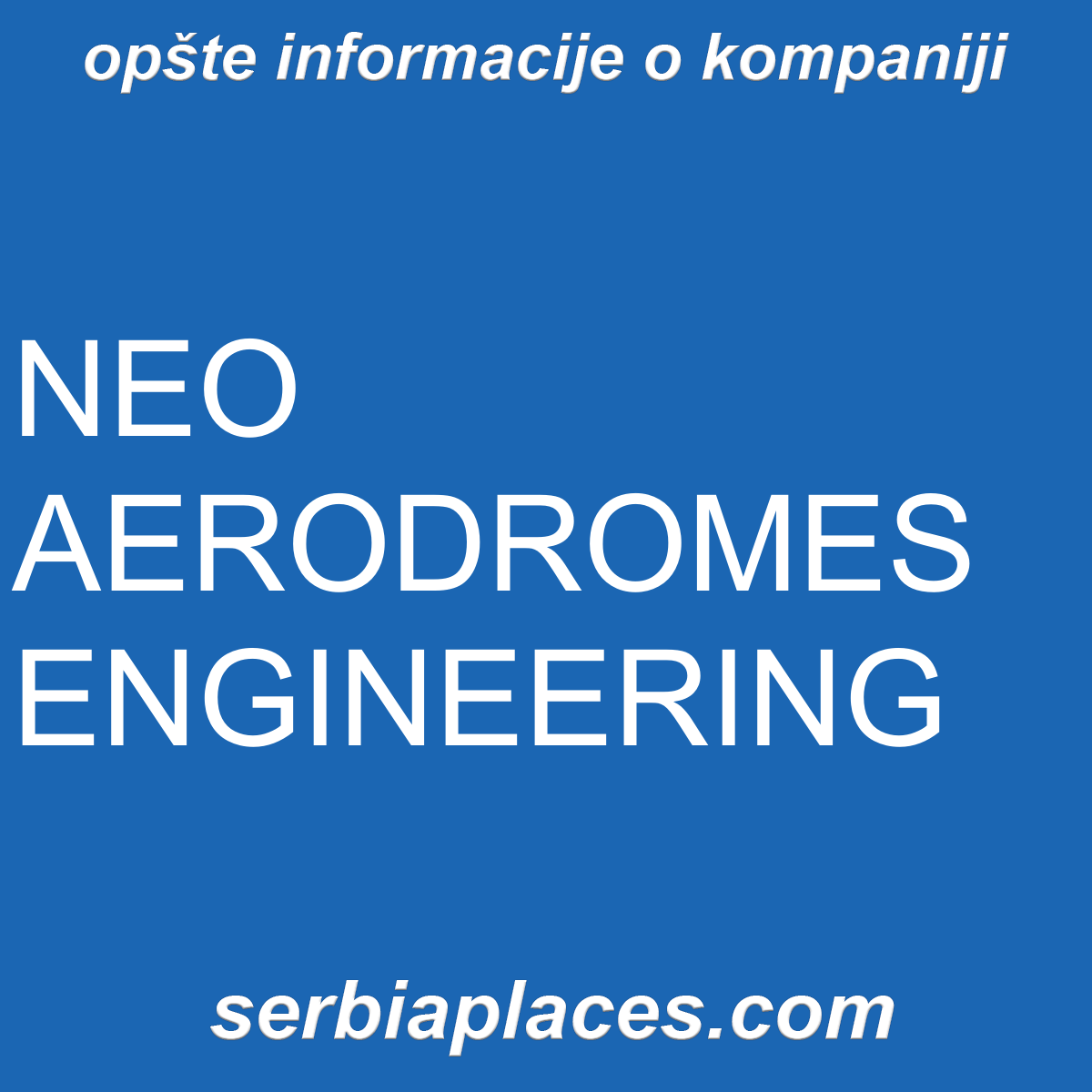 NEO AERODROMES ENGINEERING
