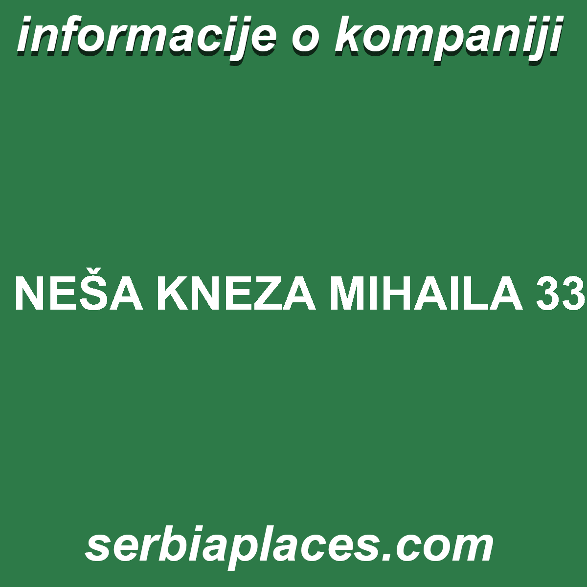 NEŠA KNEZA MIHAILA 33