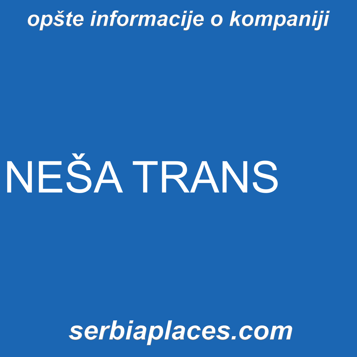 NEŠA TRANS
