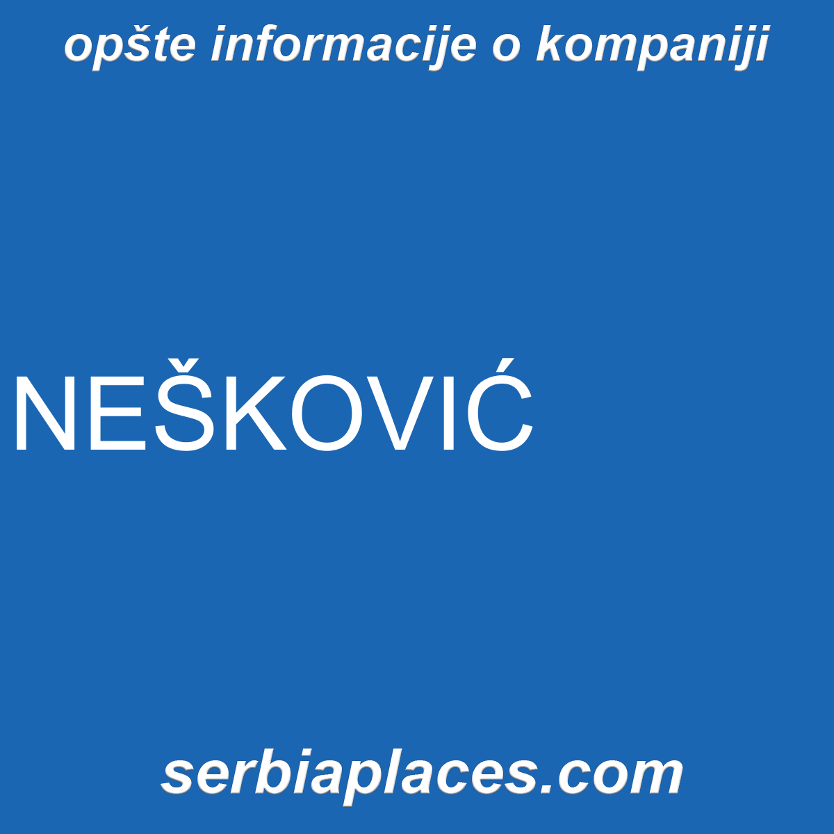 NEŠKOVIĆ