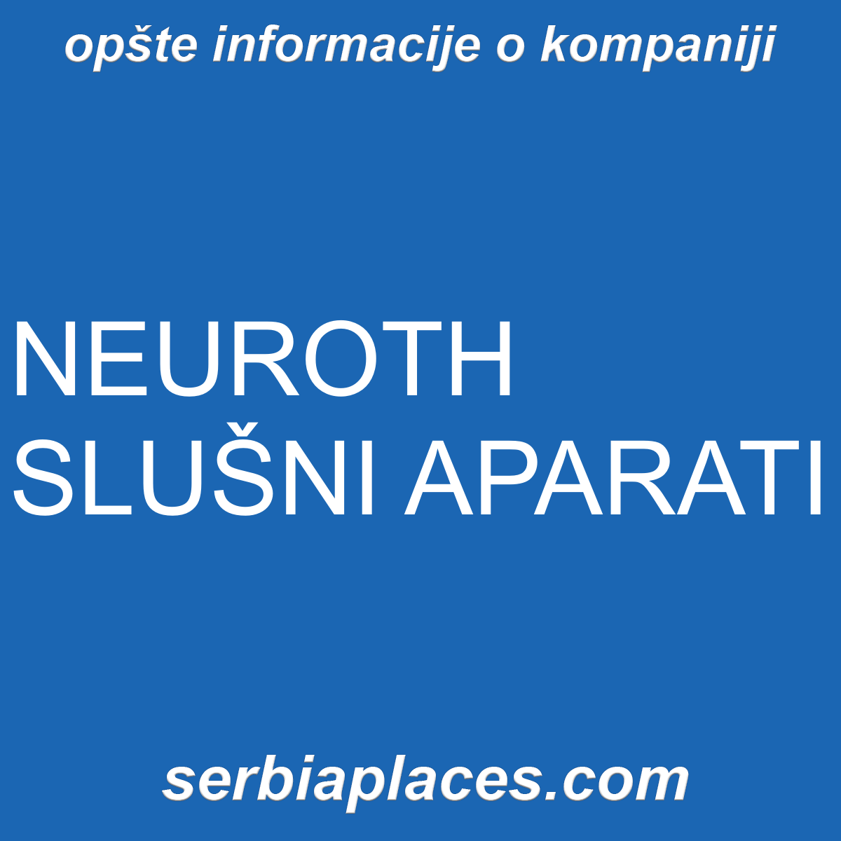 NEUROTH SLUŠNI APARATI