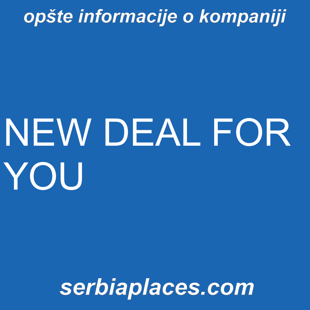 NEW DEAL FOR YOU