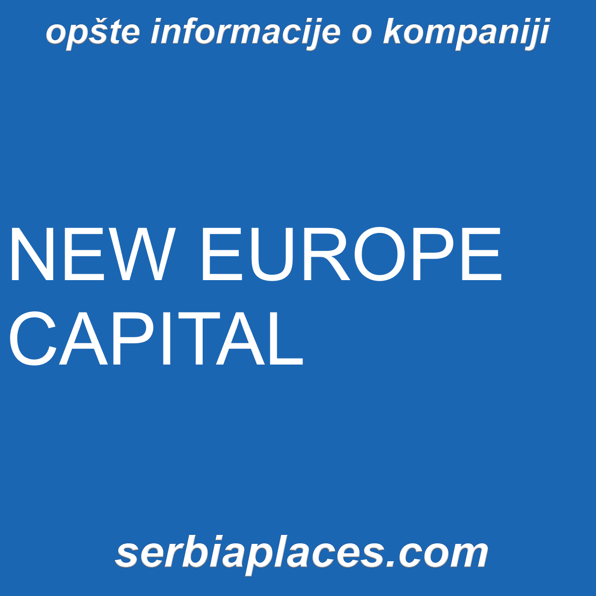 NEW EUROPE CAPITAL