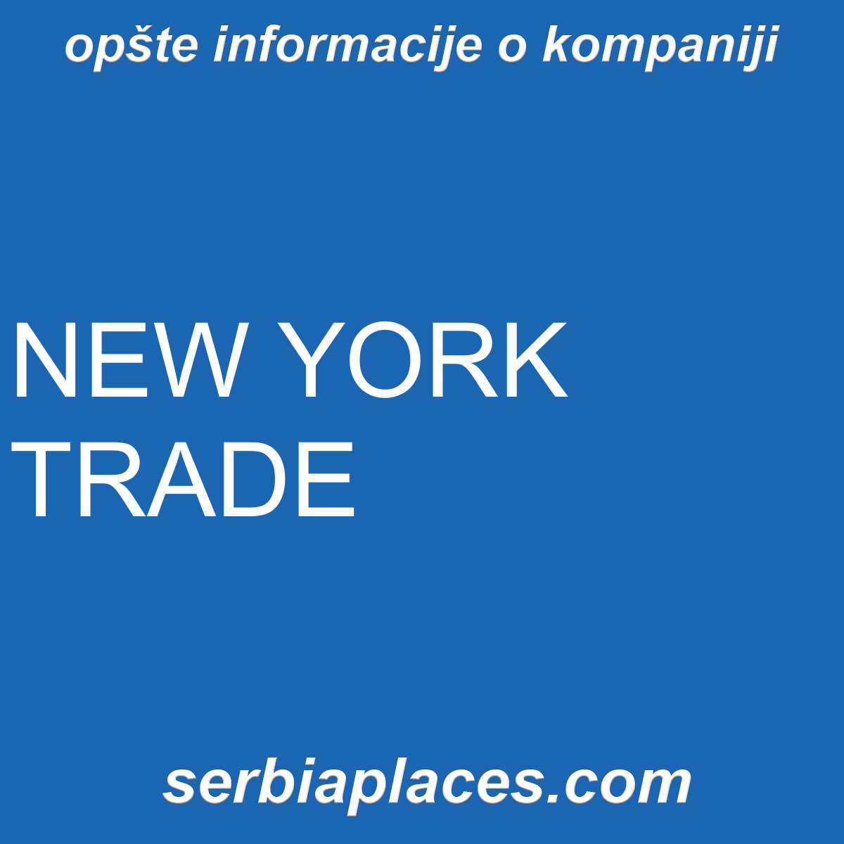 NEW YORK TRADE