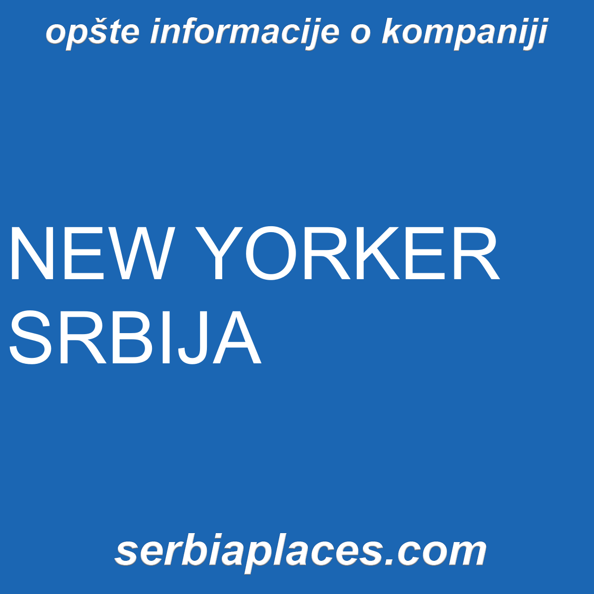 NEW YORKER SRBIJA