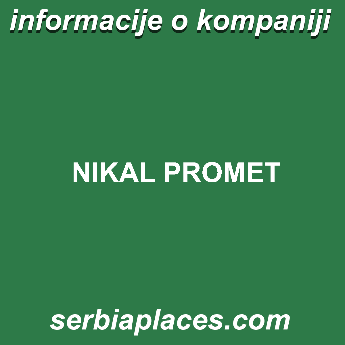 NIKAL PROMET