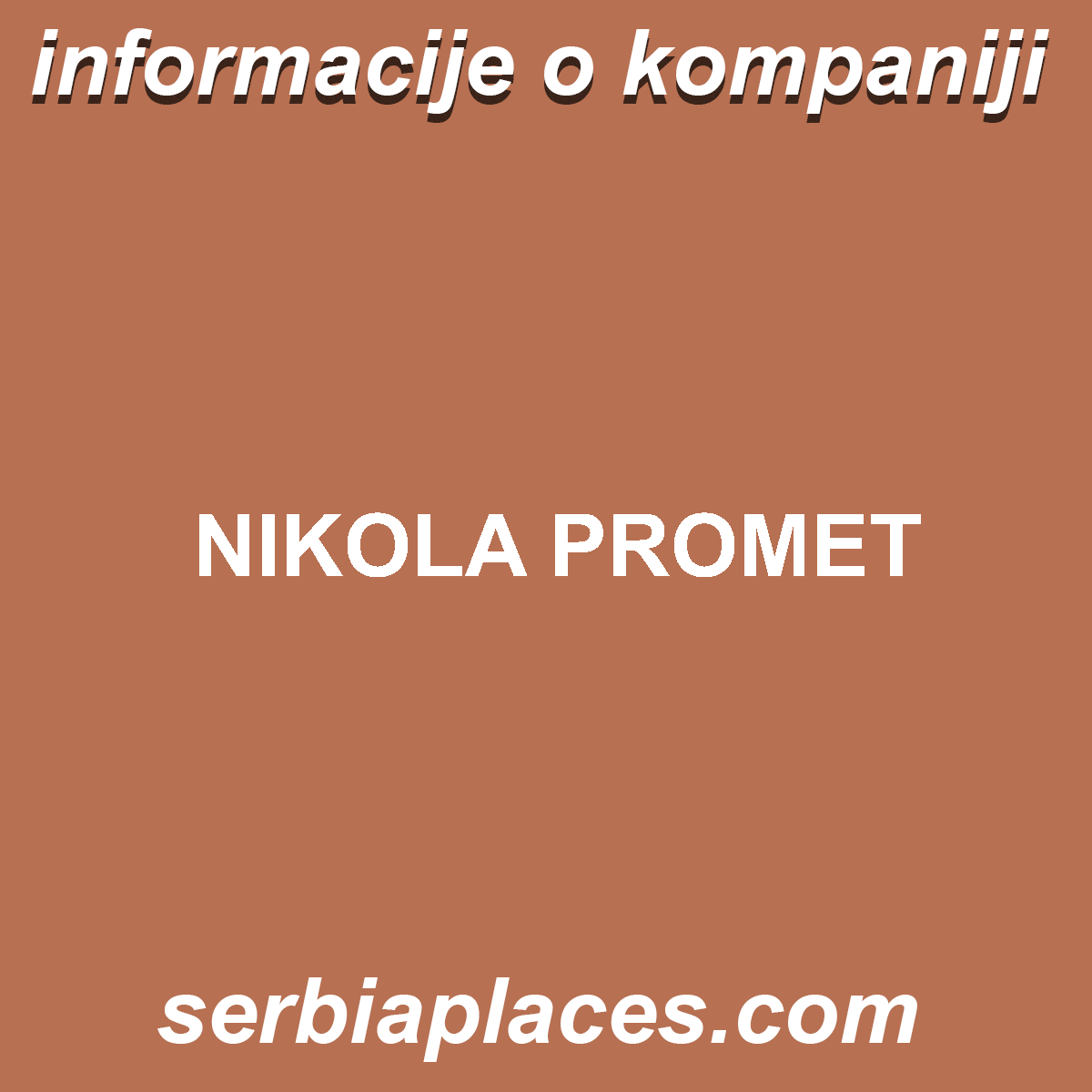 NIKOLA PROMET