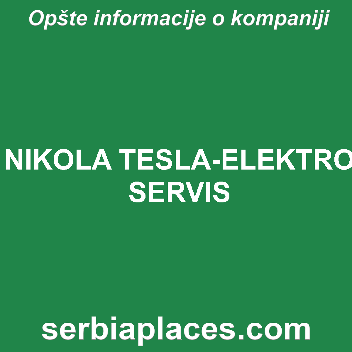 NIKOLA TESLA-ELEKTRO SERVIS