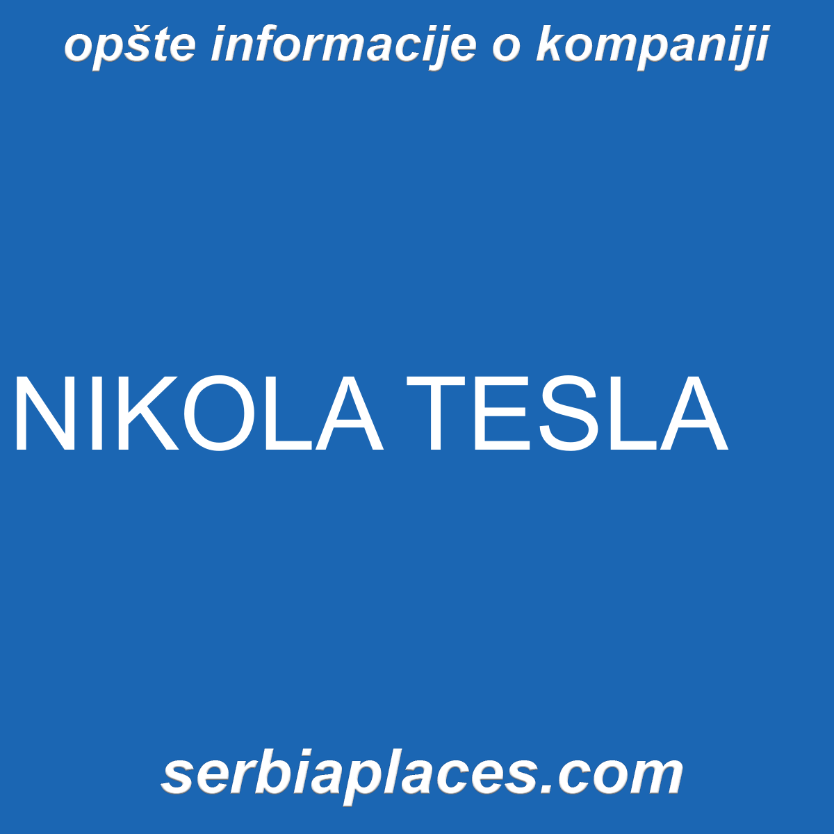 NIKOLA TESLA
