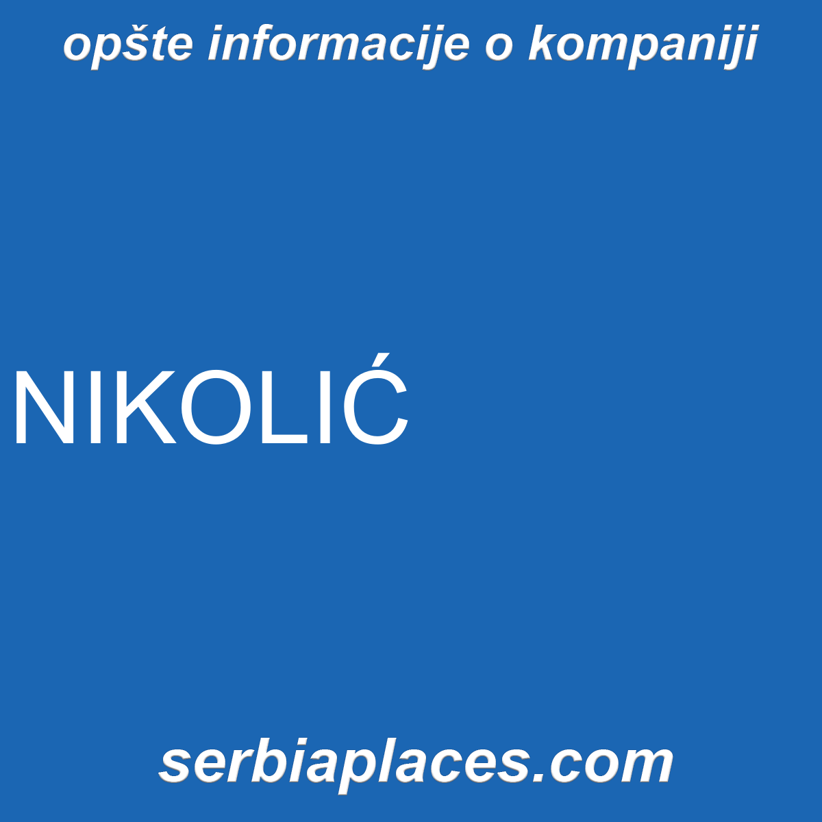 NIKOLIĆ