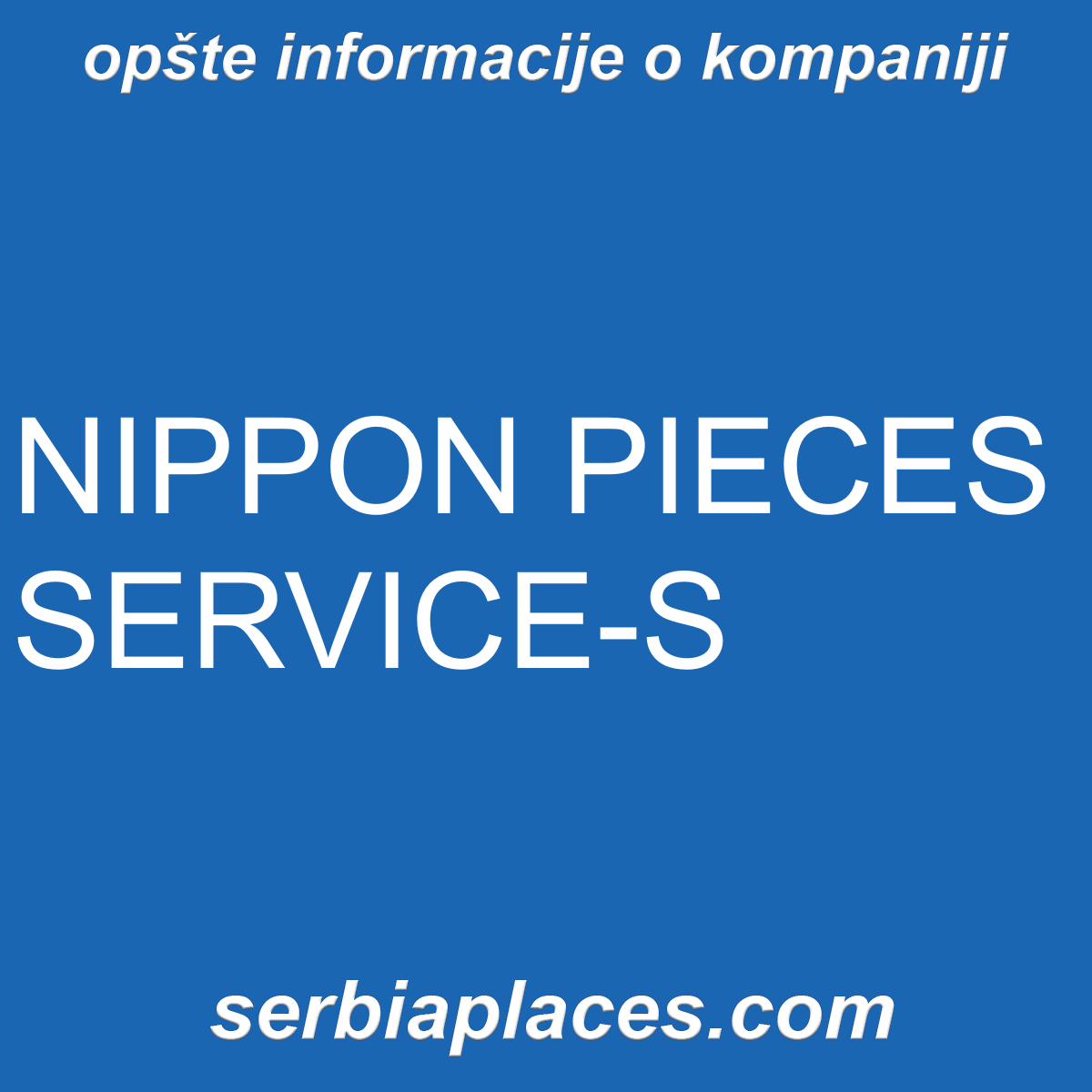 NIPPON PIECES SERVICE-S