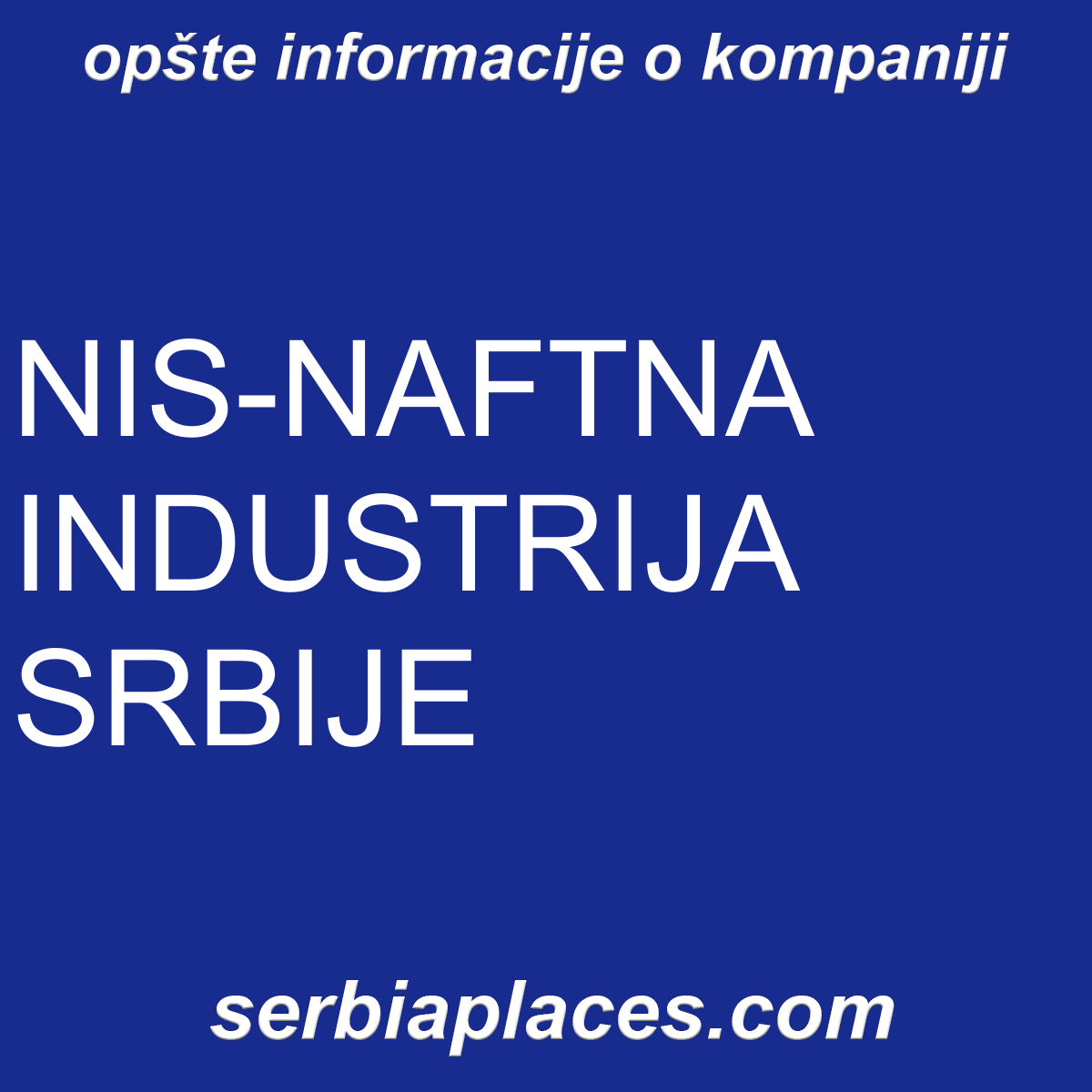 NIS-NAFTNA INDUSTRIJA SRBIJE