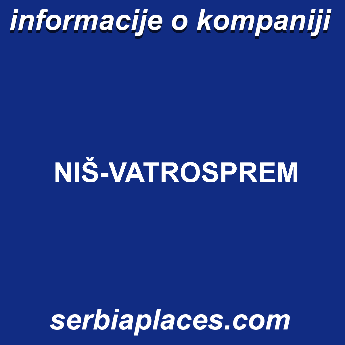 NIŠ-VATROSPREM