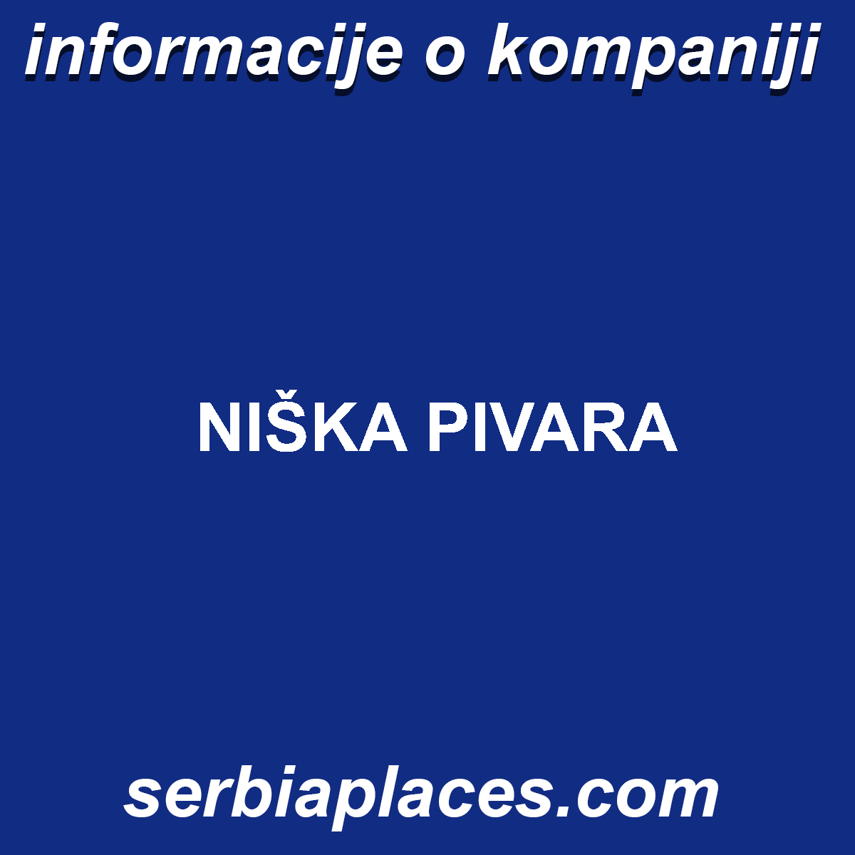 NIŠKA PIVARA