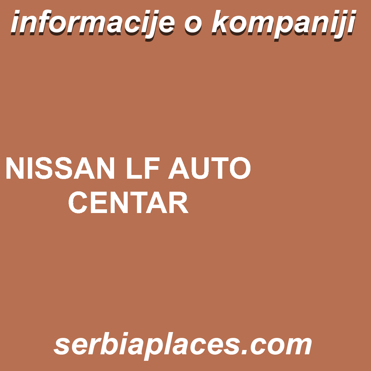 NISSAN LF AUTO CENTAR