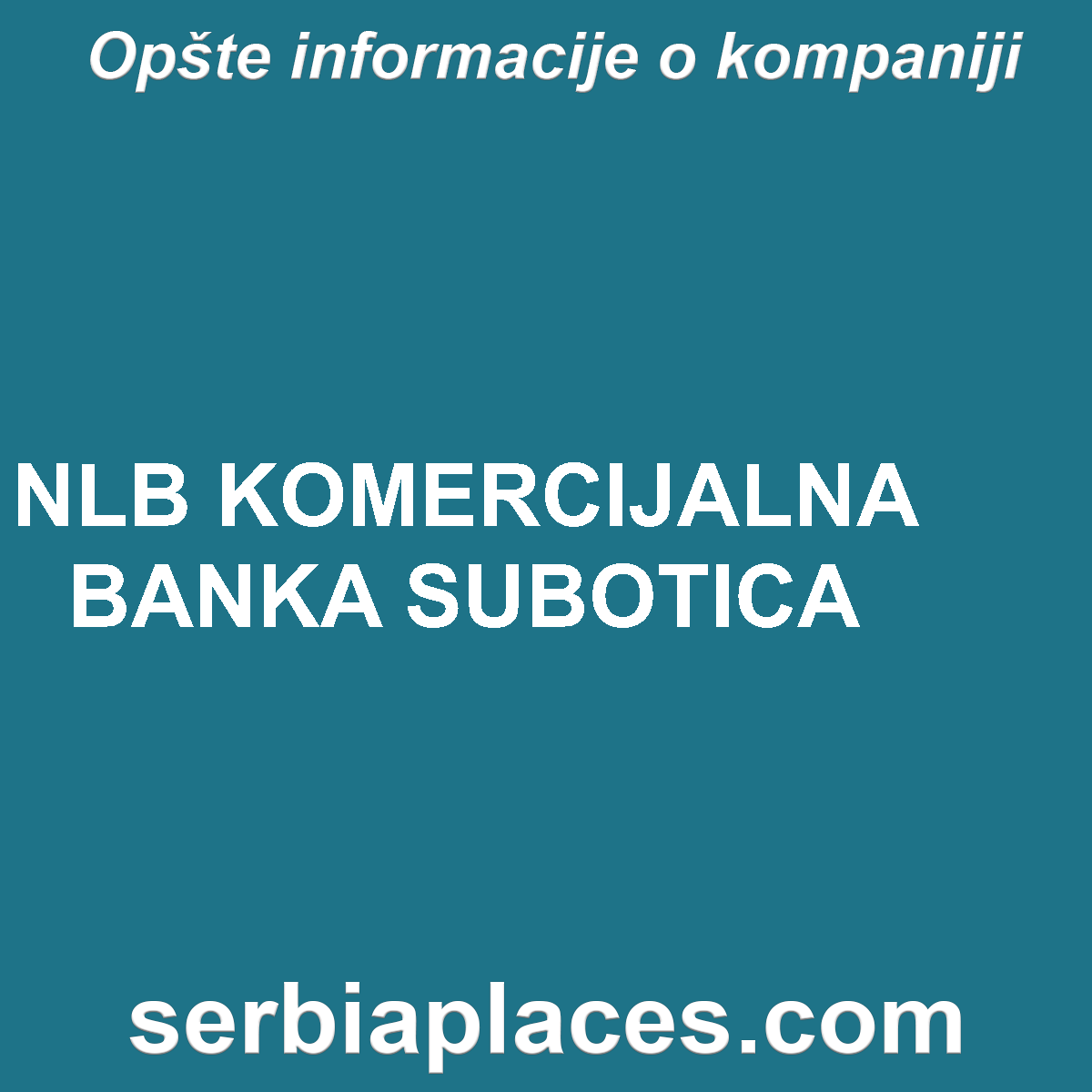 NLB KOMERCIJALNA BANKA SUBOTICA