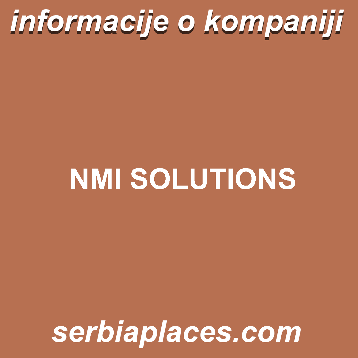 NMI SOLUTIONS