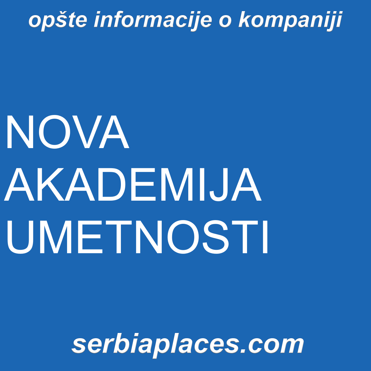 NOVA AKADEMIJA UMETNOSTI