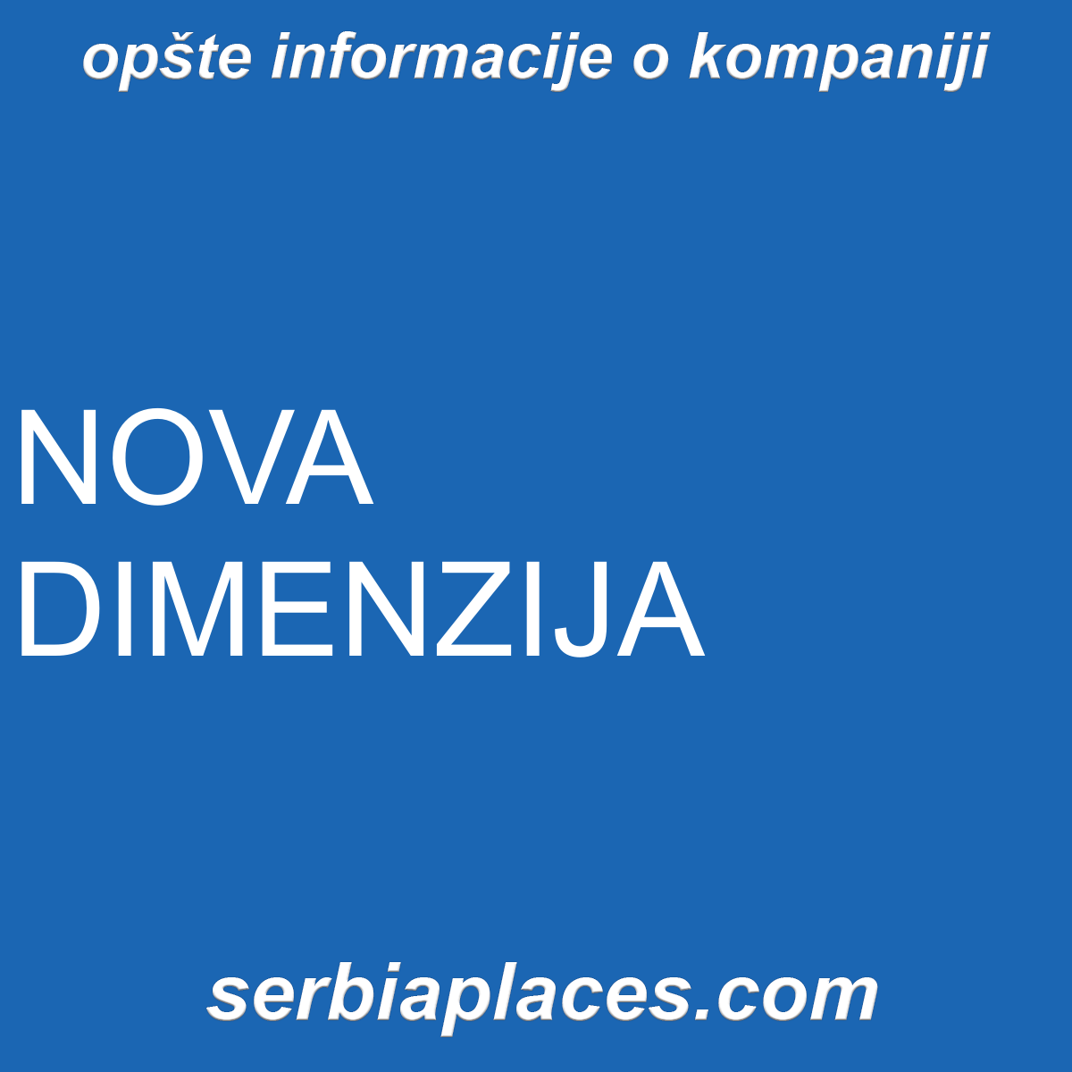 NOVA DIMENZIJA
