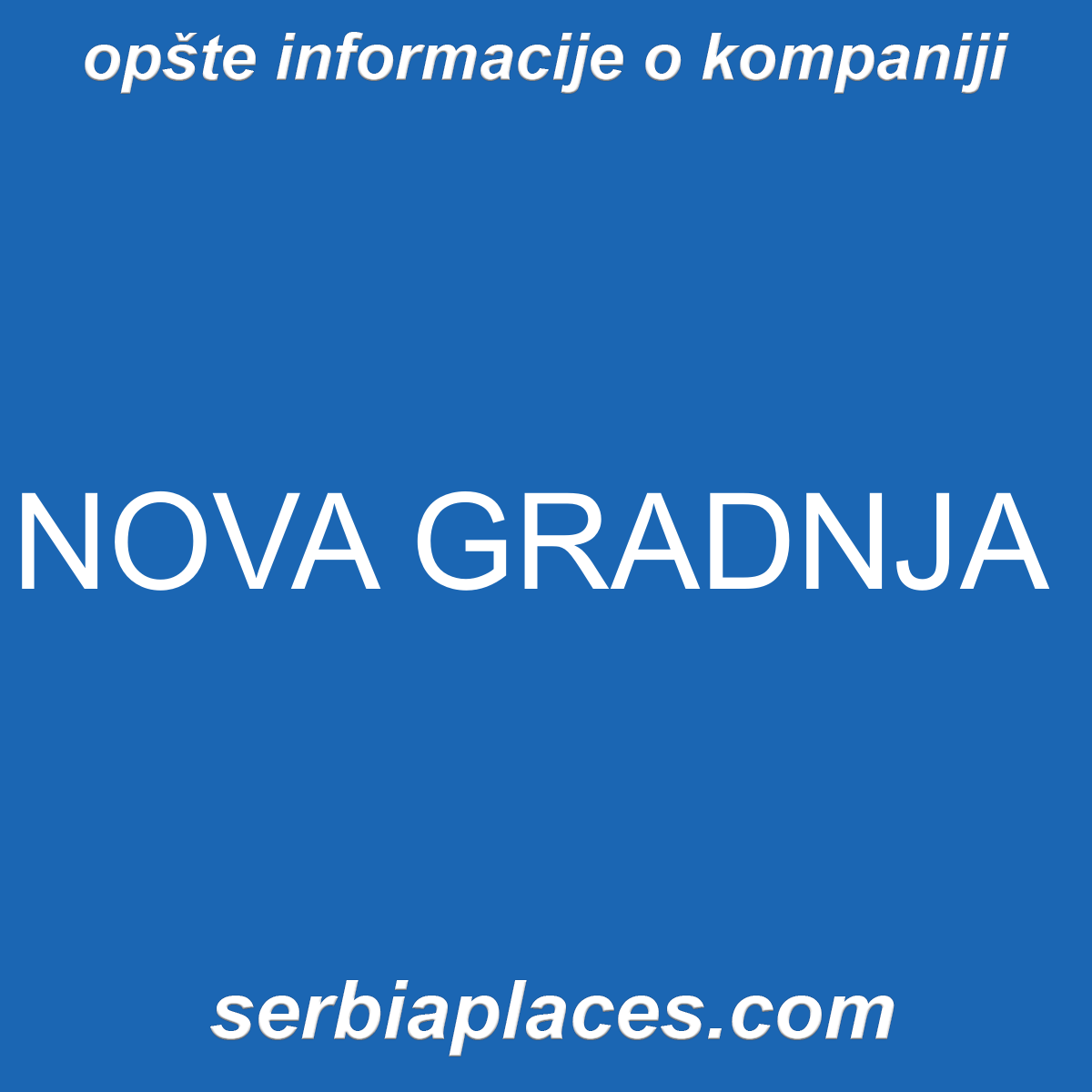 NOVA GRADNJA