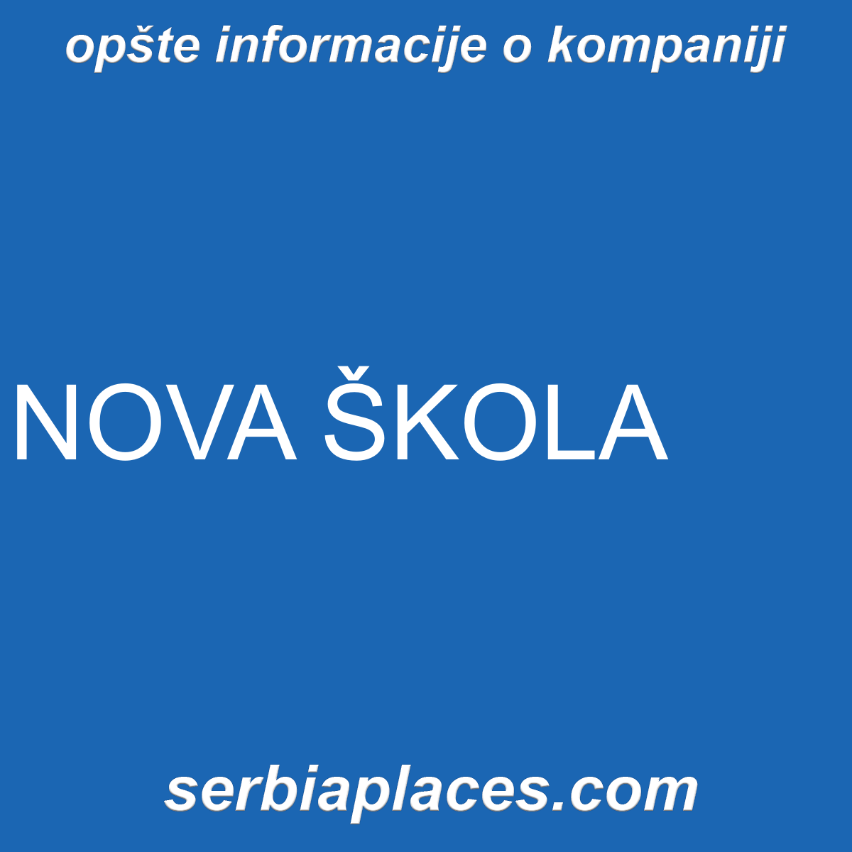 NOVA ŠKOLA
