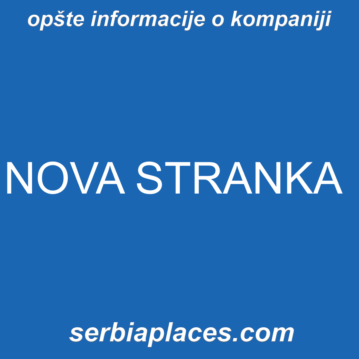 NOVA STRANKA