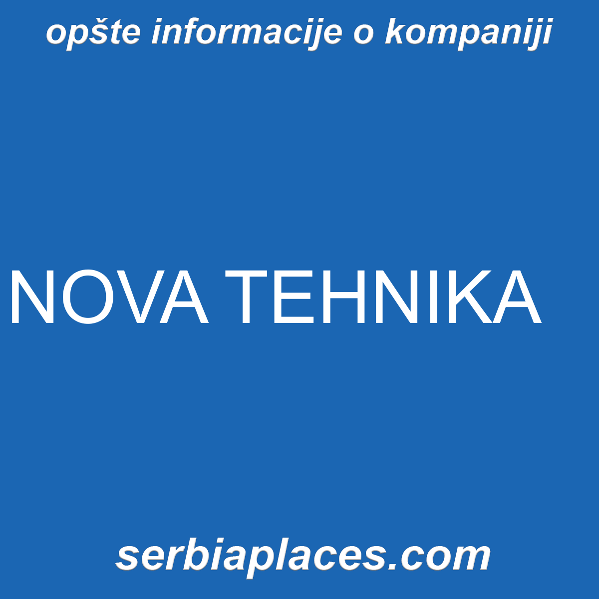 NOVA TEHNIKA