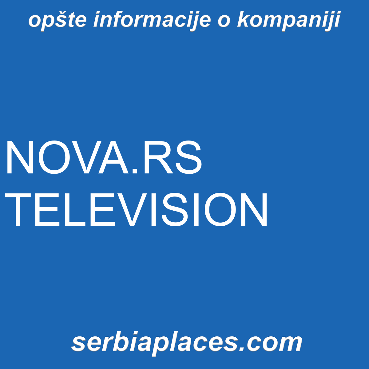 NOVA.RS TELEVISION