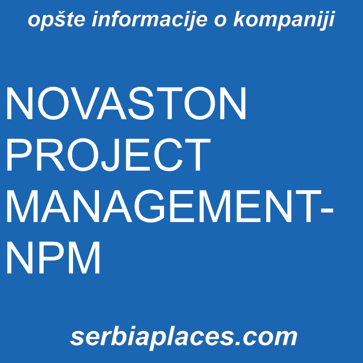 NOVASTON PROJECT MANAGEMENT-NPM