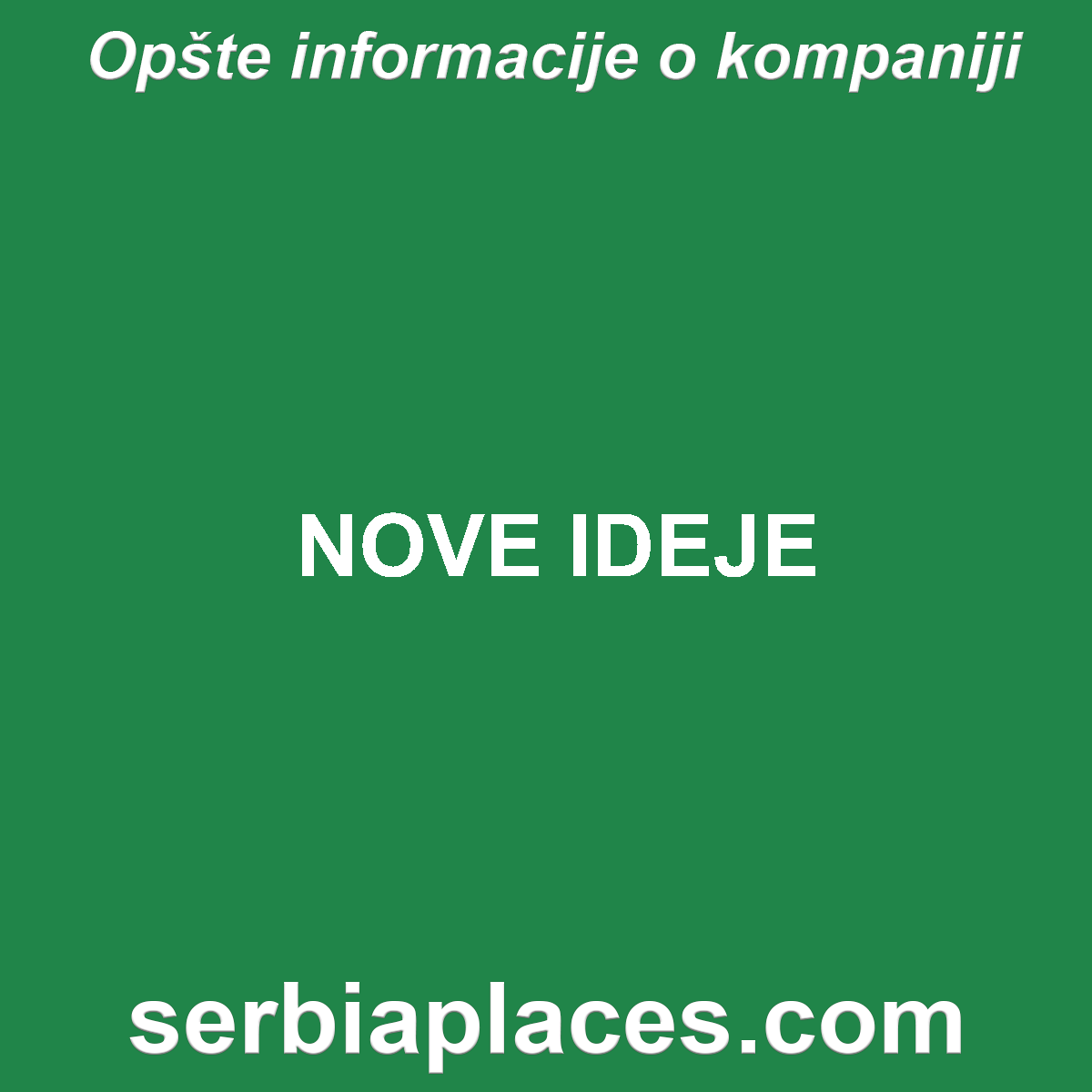 NOVE IDEJE