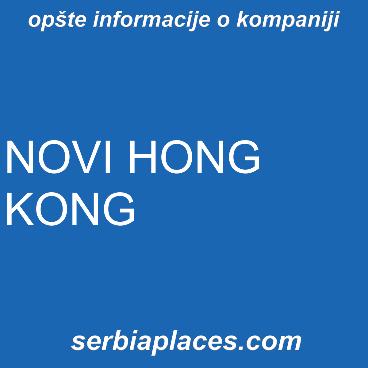 NOVI HONG KONG