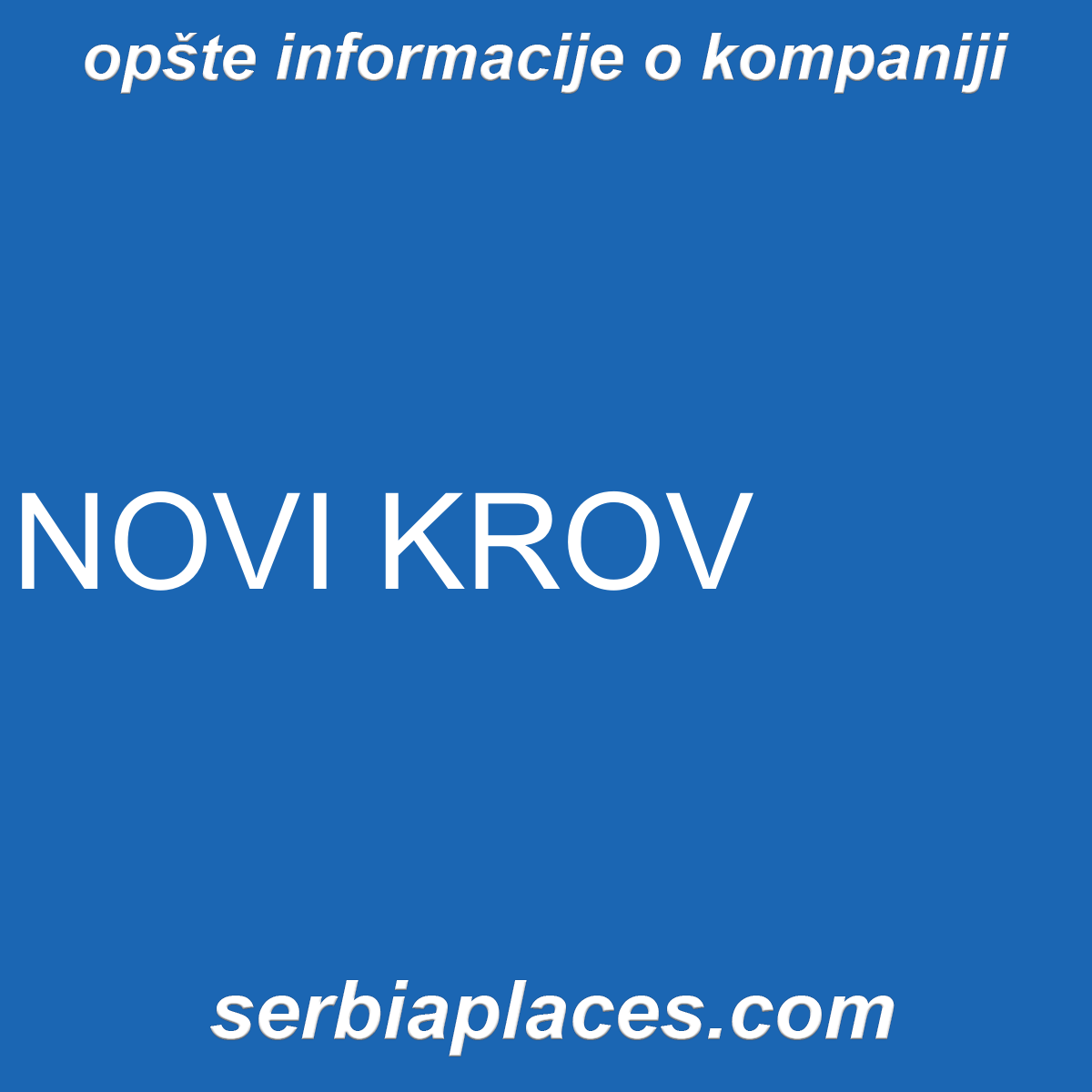 NOVI KROV