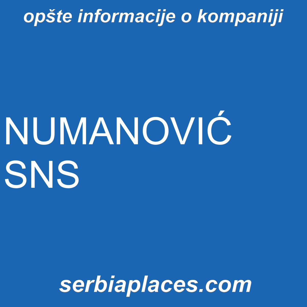 NUMANOVIĆ SNS