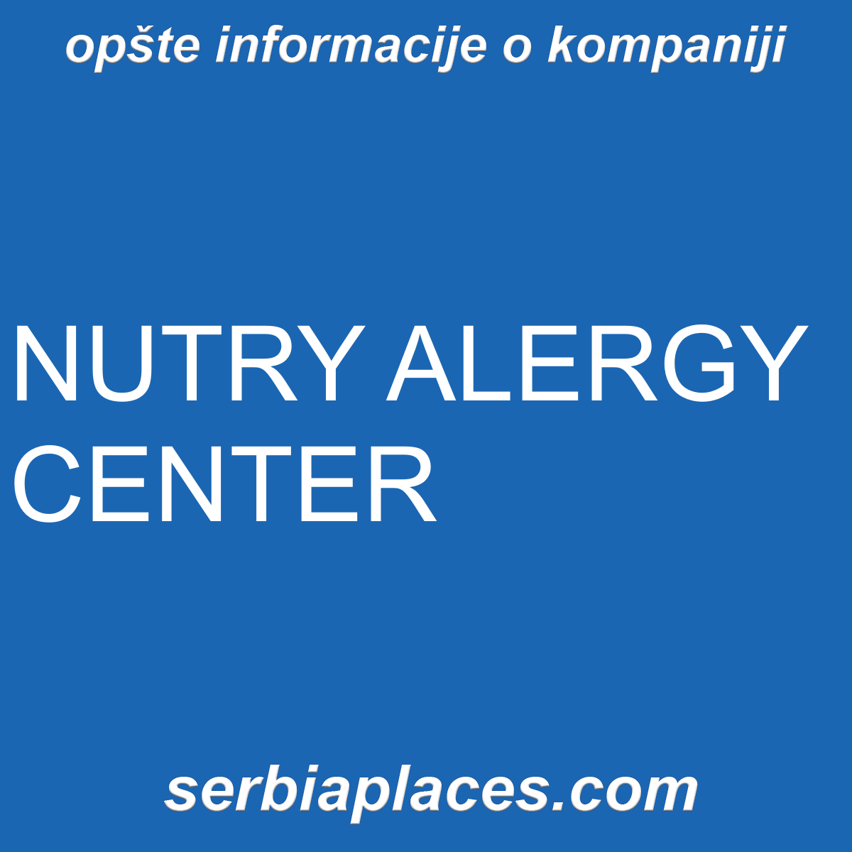NUTRY ALERGY CENTER