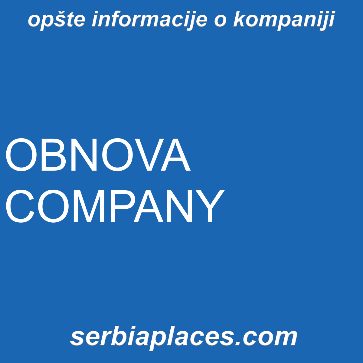 OBNOVA COMPANY