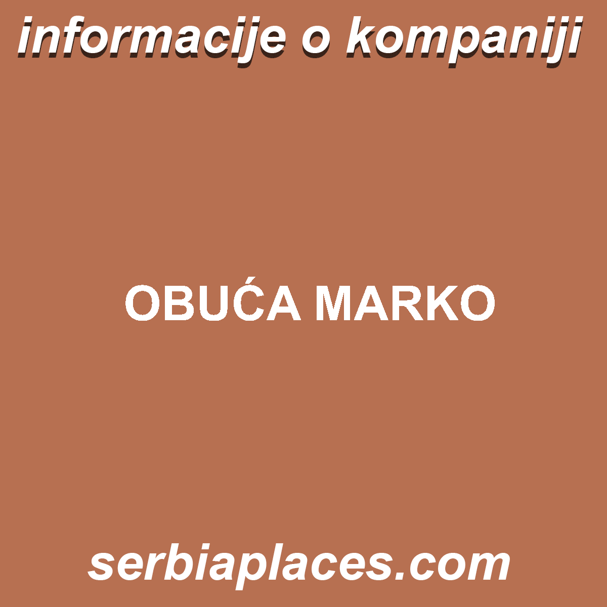 OBUĆA MARKO