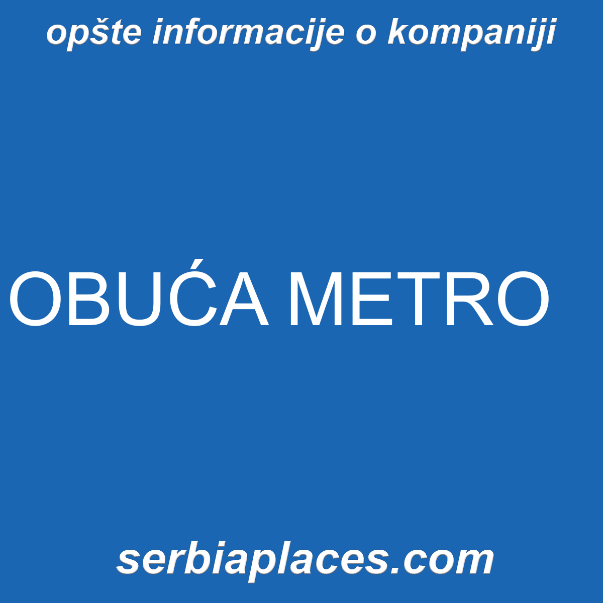 OBUĆA METRO