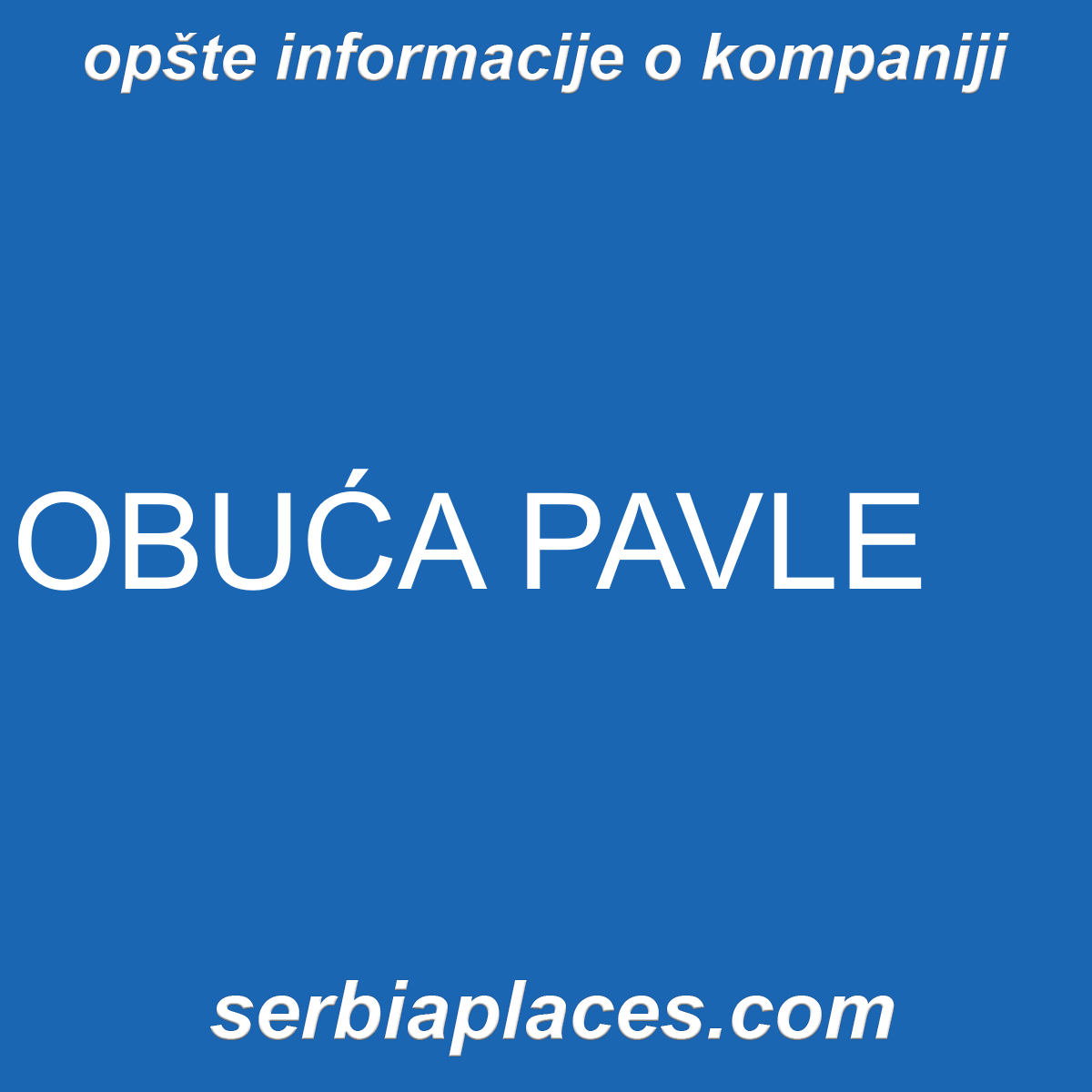 OBUĆA PAVLE