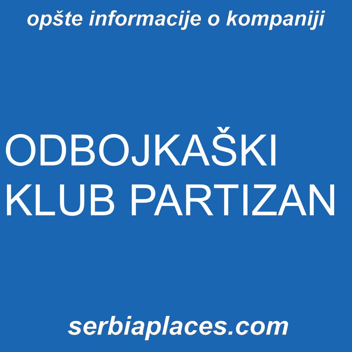 ODBOJKAŠKI KLUB PARTIZAN